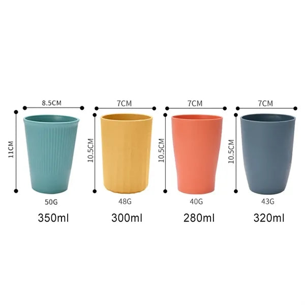 Eco Friendly Wheat Straw Coffee Cup Water Drink Mug