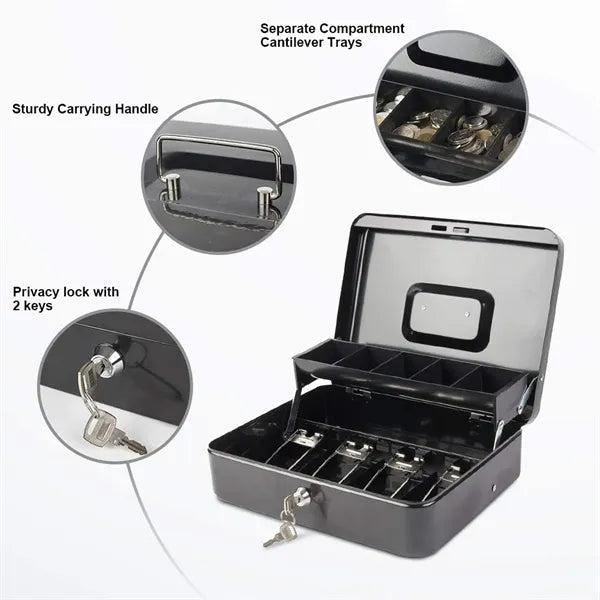 Money Box With Cash Tray