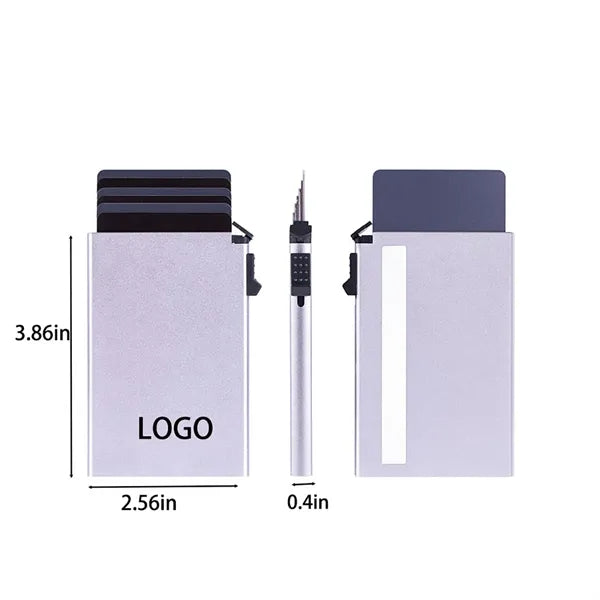 Slim Metal Card Holder Case