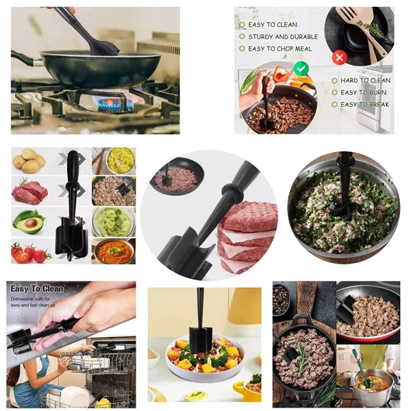 Hand-Held Meat Masher Mixer