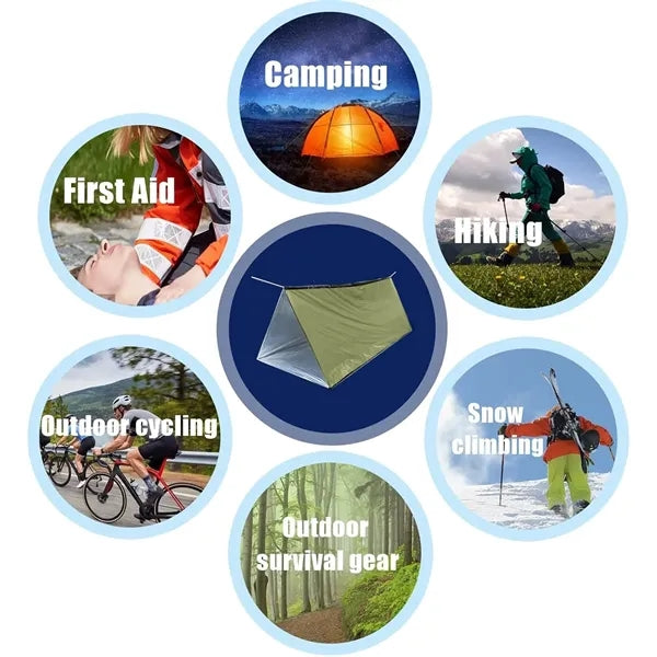 Emergency Survival Tent Thermal Blankets Outdoor Camping