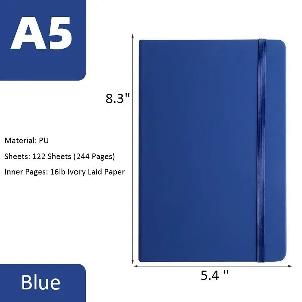 PU Leather Notebook with Elastic Strap