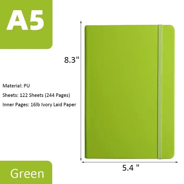 PU Leather Notebook with Elastic Strap