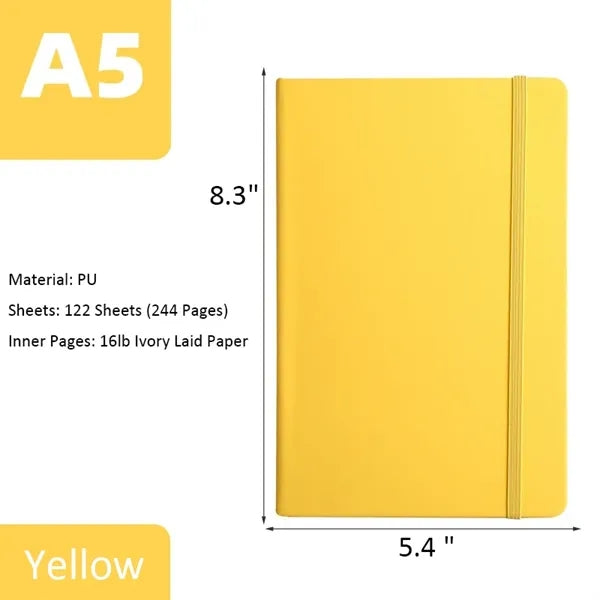 PU Leather Notebook with Elastic Strap