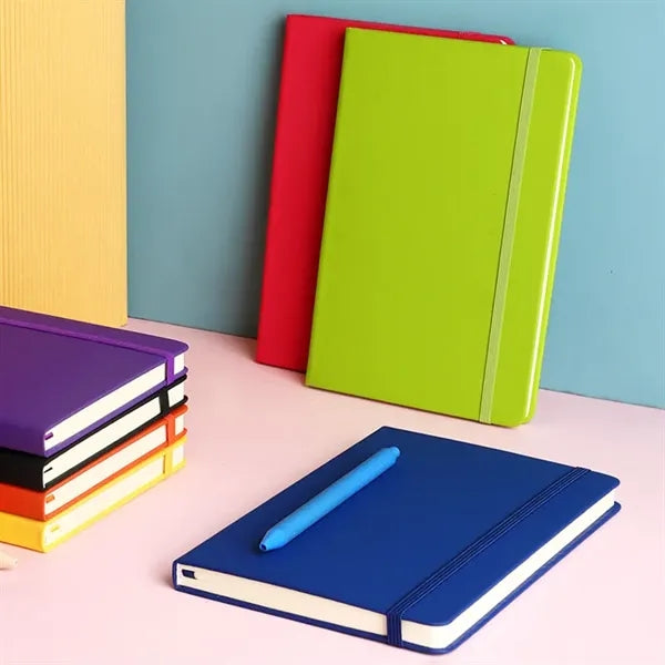 PU Leather Notebook with Elastic Strap