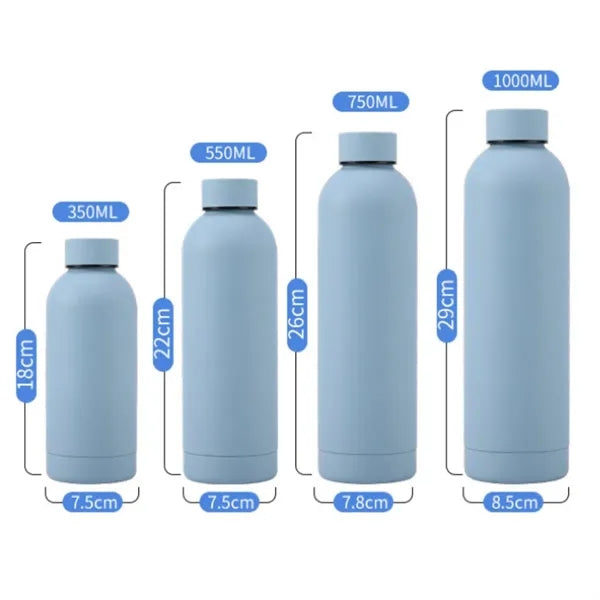 Stainless Steel Travel Mug Black Flask Thermal Bottle