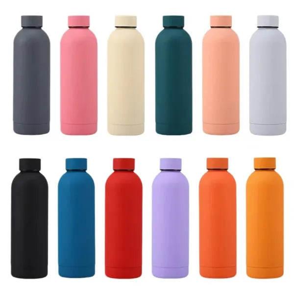 Stainless Steel Travel Mug Black Flask Thermal Bottle