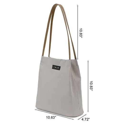 Premium Herringbone Fabric Shopping Tote Bag