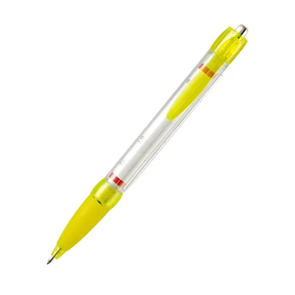 Adventising Plastic Push Ball Point Pen with Printed Paper R