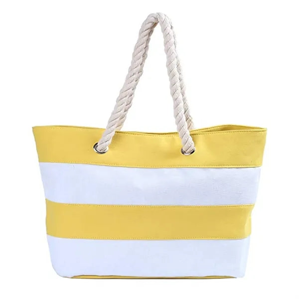 Striped Canvas Tote Bags