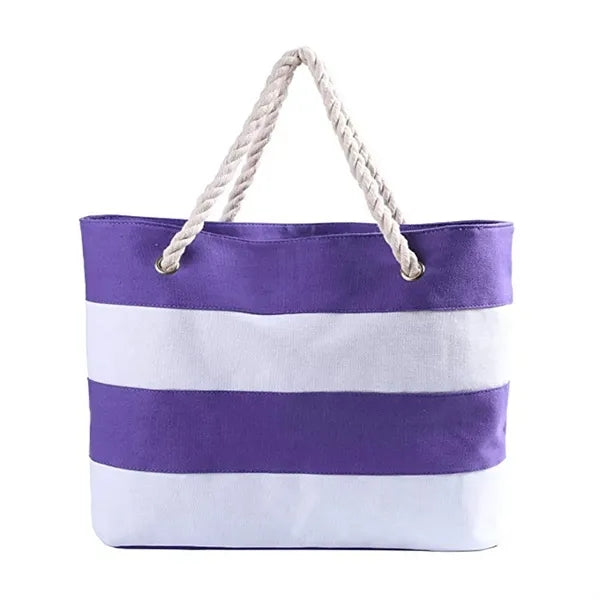 Striped Canvas Tote Bags