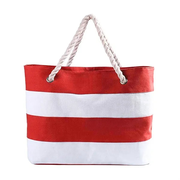 Striped Canvas Tote Bags