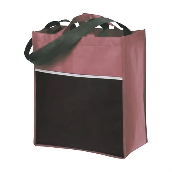 Grocery Tote Bag W/Front Pocket