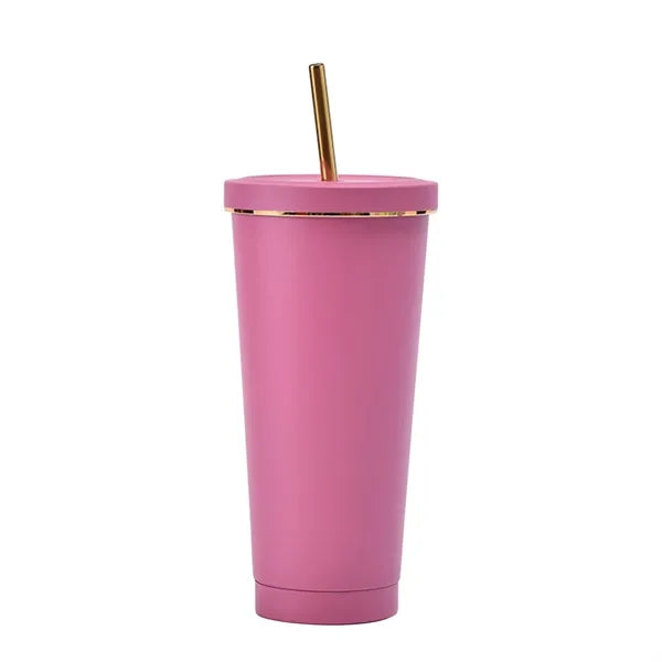 17oz Metallic Coffee Tumbler Insulated Metal Cup