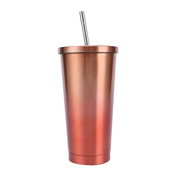 17oz Metallic Coffee Tumbler Insulated Metal Cup