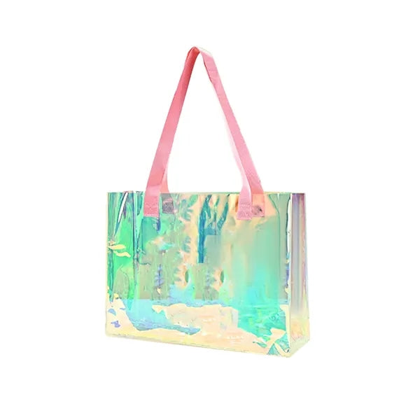 Holographic Laser PVC Fashon Shopping Tote Bag
