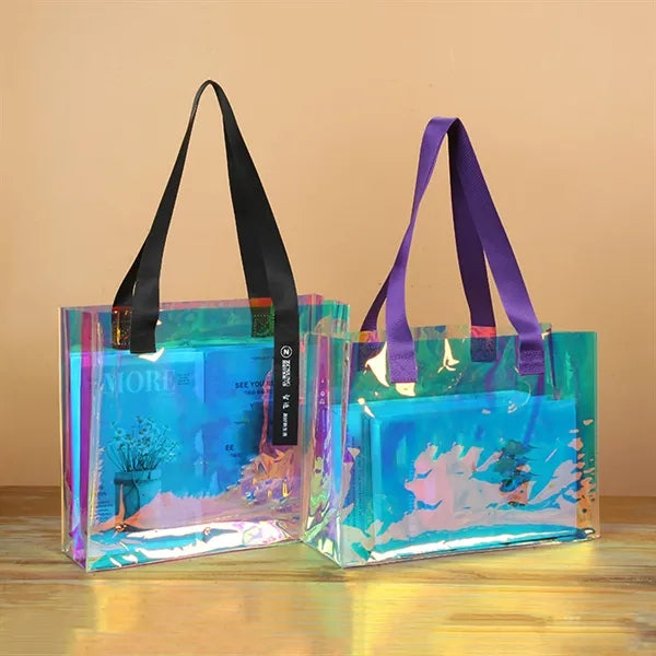 Holographic Laser PVC Fashon Shopping Tote Bag