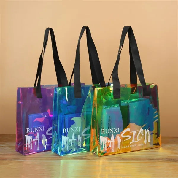 Holographic Laser PVC Fashon Shopping Tote Bag