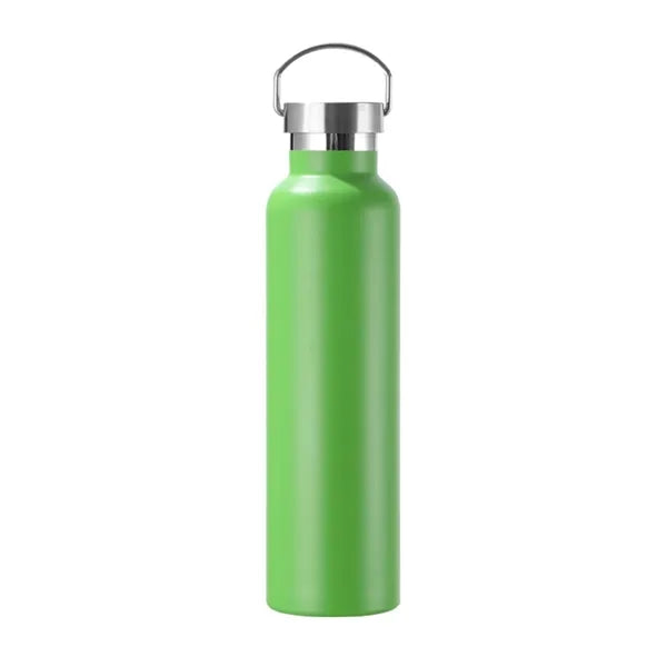 750ml double wall stainless steel bottle with bamboo lid