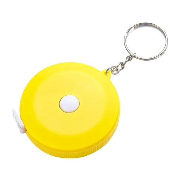 Round Measure Tape With Keychain