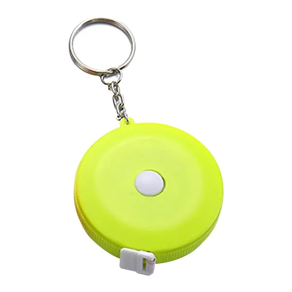 Round Measure Tape With Keychain
