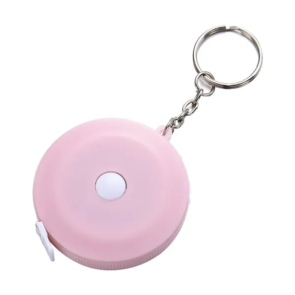 Round Measure Tape With Keychain