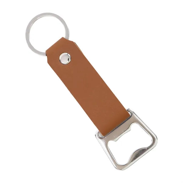 Creative Leather Bottle Opener Keychain