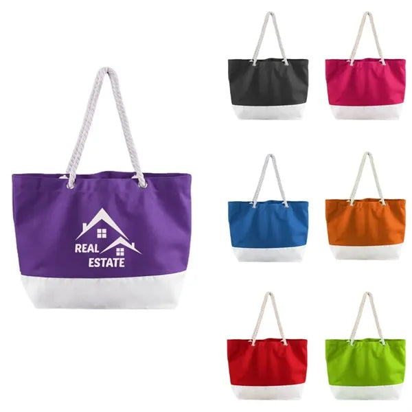 Utility Canvas Tote Bag/Rope Handles