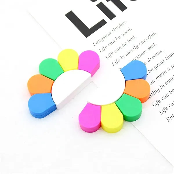 Flower Shape Watercolor Highlighter Pens 5-in-1