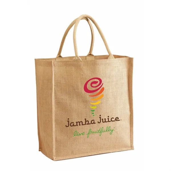 Burlap Shopping Tote Bag