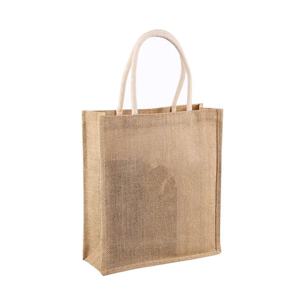 Burlap Shopping Tote Bag