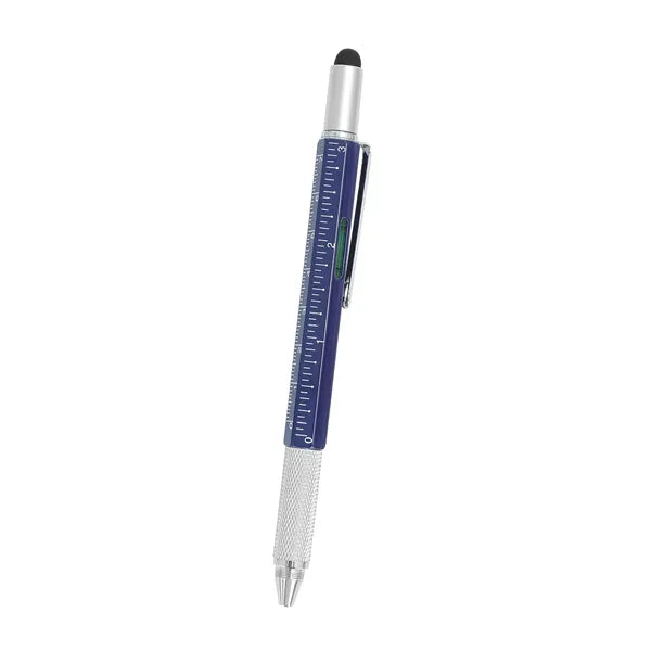 Metal six in one multifunctional tool pen