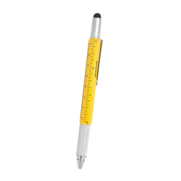 Metal six in one multifunctional tool pen