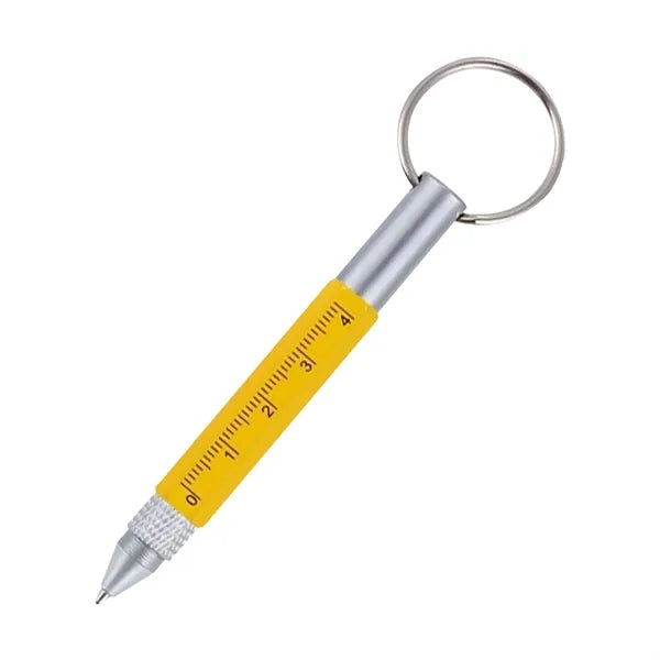 6 In 1 Metal Tool Pen With Key Ring