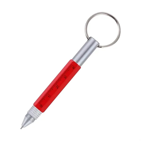 6 In 1 Metal Tool Pen With Key Ring