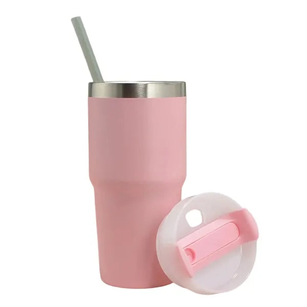 14OZ Insulated Tumbler with Handle and Straw for Kids