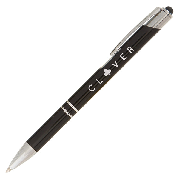 Tres-Chic w/ Stylus - Laser Engraved - Metal Pen