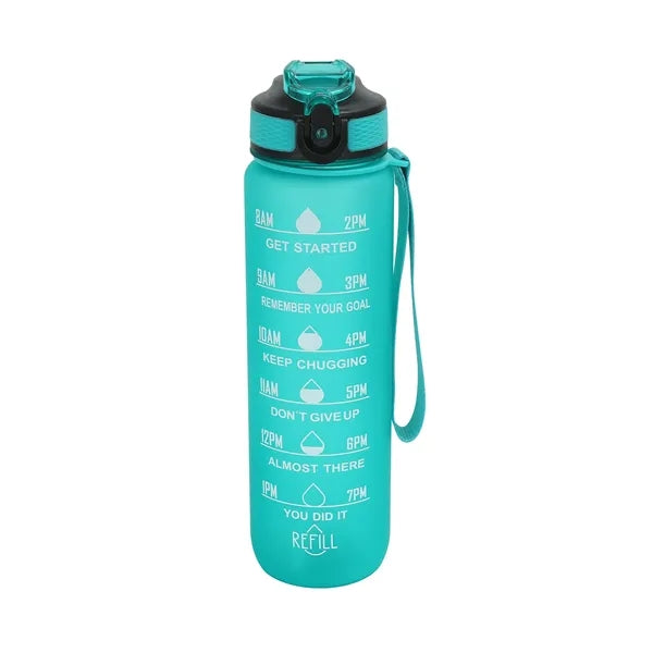 32oz Wide Mouth Water Bottle With Lid & Straw