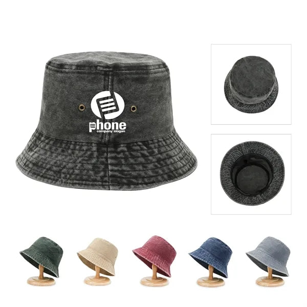 Unisex Beach Denim Bucket Hat