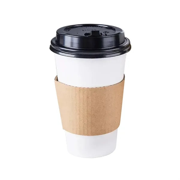 Corrugated Kraft Paper Sleeve Fits 12 OZ To16 OZ Cup