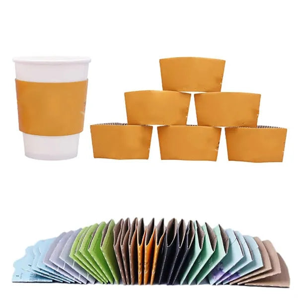 Corrugated Kraft Paper Sleeve Fits 12 OZ To16 OZ Cup