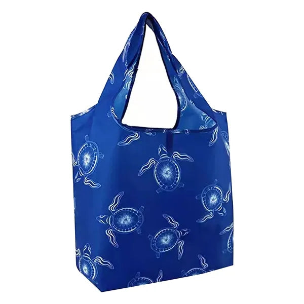 Foldable Nylon Grocery Tote with Full Color Sublimation