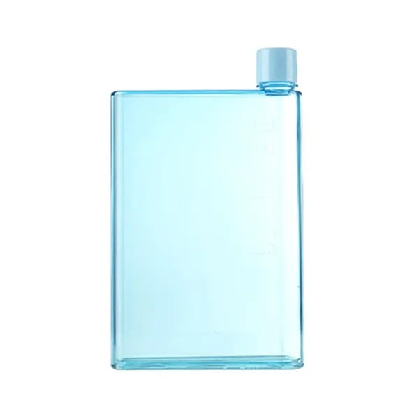 16 Oz. A5 Notebook Transparent Flat Water Bottle