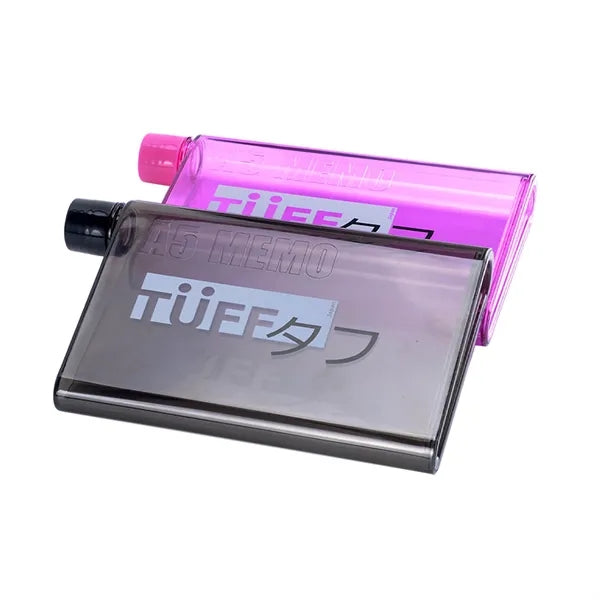 16 Oz. A5 Notebook Transparent Flat Water Bottle
