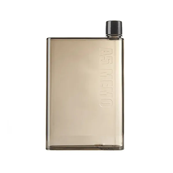 16 Oz. A5 Notebook Transparent Flat Water Bottle