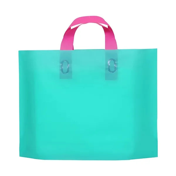 Die cut Soft PE Handle Shopping Tote Bag