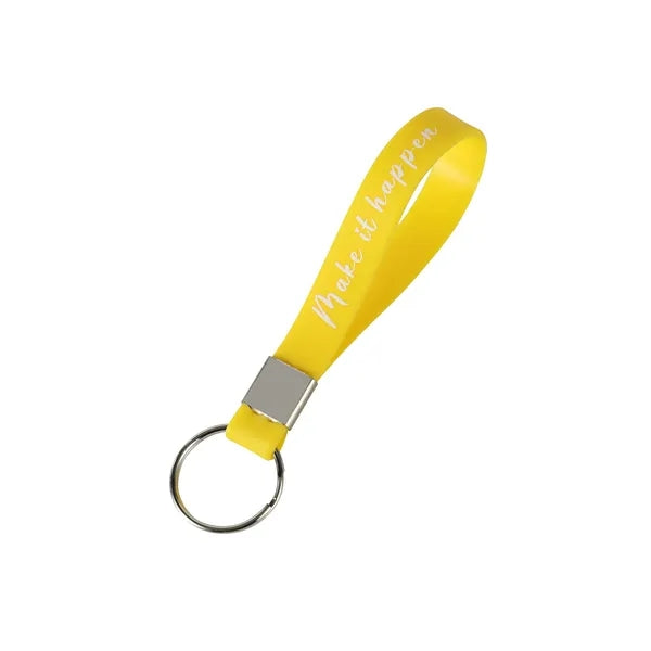 1/2"W Silicone Key Chain