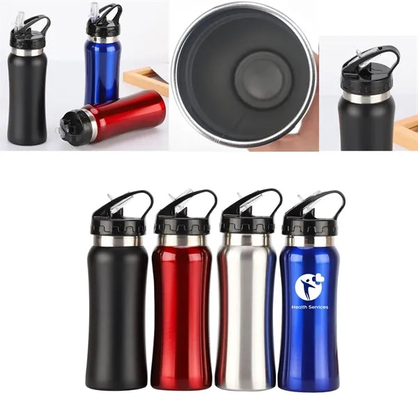 17OZ Single Walled Stainless Steel Water Bottle