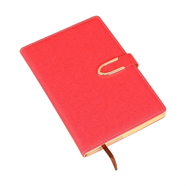 Pu Magnetic Buckle Notebook With Pen