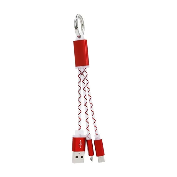 2 in 1 Key Chain Type C USB Cable for Android Phones